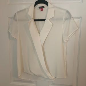 White short sleeved top